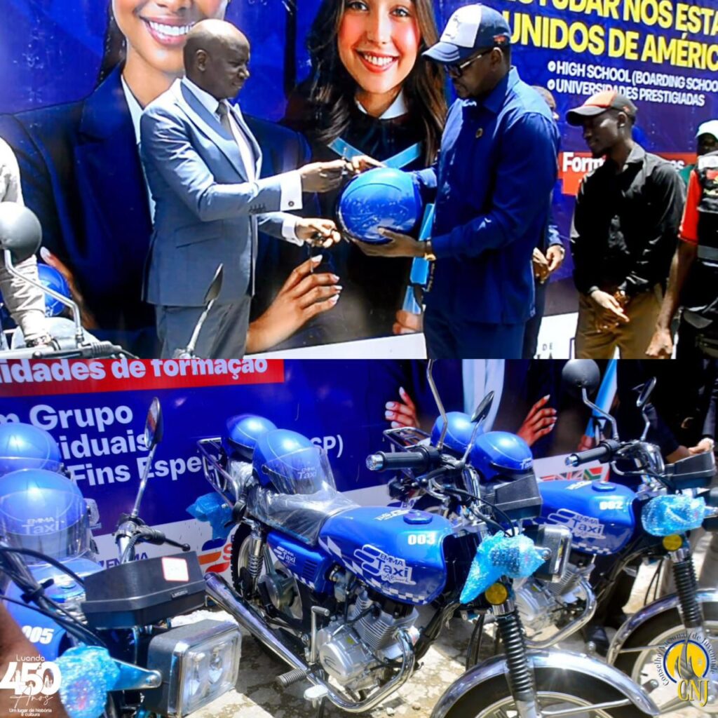 CPJ-Luanda e Projecto Emanuel reforçam serviços de táxi com entrega de motorizadas e viaturas
