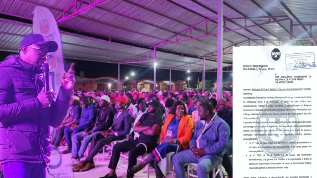 Movimento Social para Mudança pede relatório financeiro do II Acampamento Provincial de Icolo e Bengo