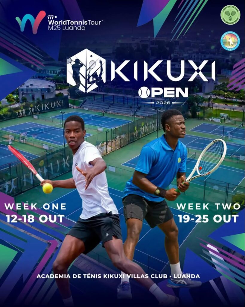KIKUXI OPEN 2026: Angola recebe torneio internacional de ténis de 12 a 25 de Outubro, com patrocínio da Sonangol, Unitel e Visit Angola